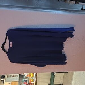 DD Design Oversized Lightweight Raw Hem Sweater – Blue